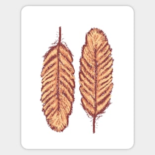 Two Feathers Sticker